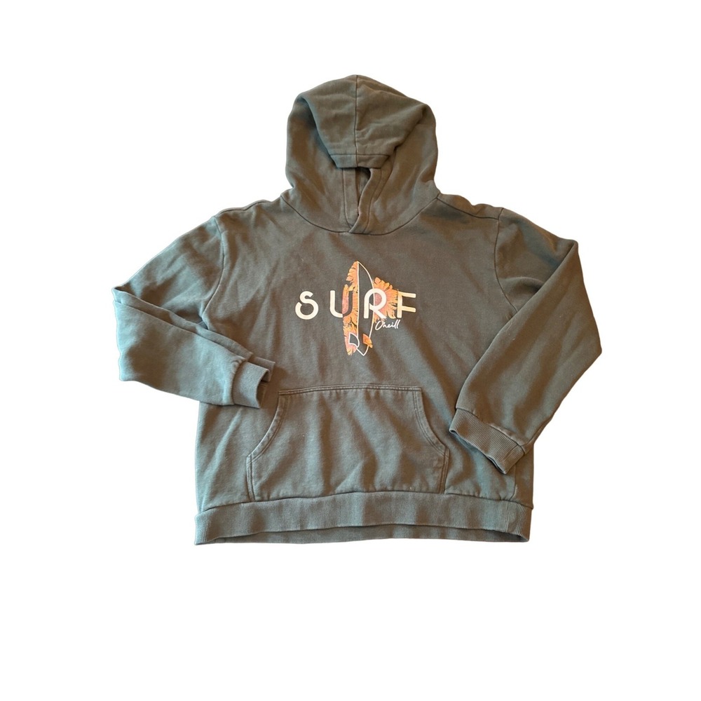 O'Neill Surf Green Hooded Pull on Sweatshirt Size‎ Large